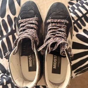 Golden Goose Black and White Sneakers